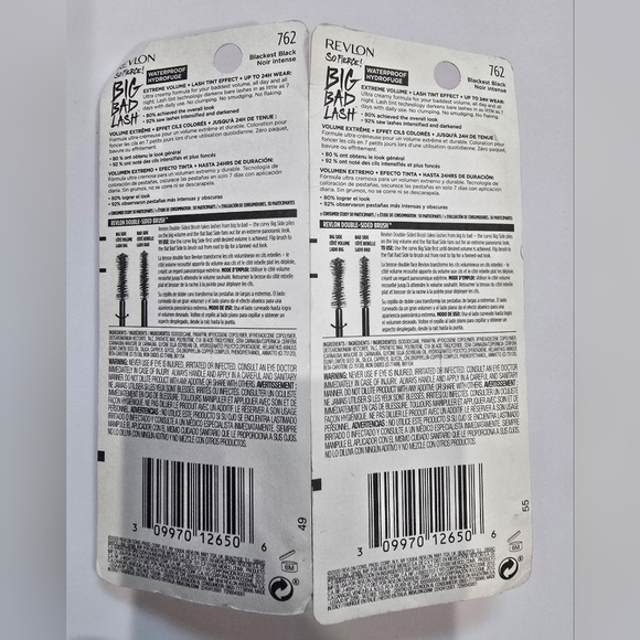 (2ct) Revlon So Fierce! Big Bad Lash Mascara; 762 Blackest Black - Picture 3 of 3